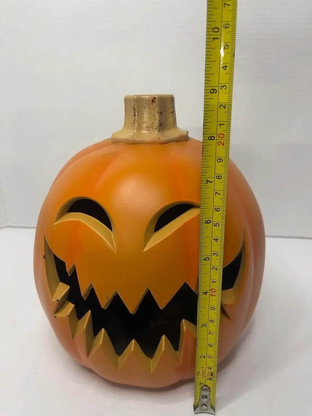 Gemmy Light Up Halloween Pumpkin Jack O Lantern 9” Battery Operated Works!